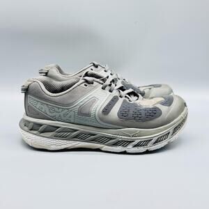 HOKA ONE ONE Shoes Womens 7.5 Gray Stinson ATR 5 Trail Running Mesh Sneakers
